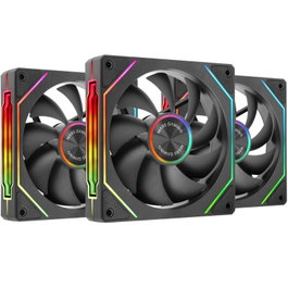 KIT 3 VENTILADORES AUXILIAR MF-LINKFINITY 2 NEGRO MARS GAMING